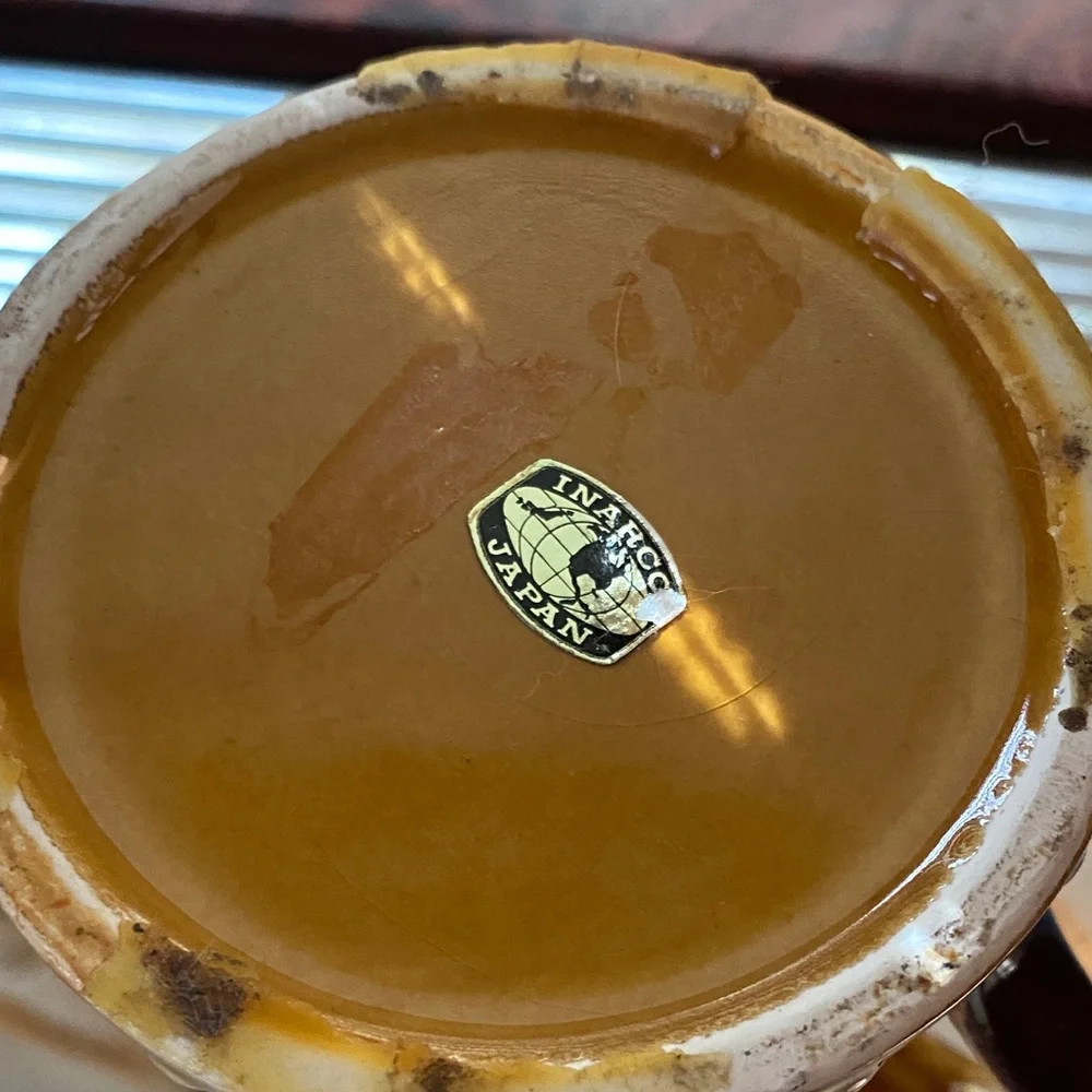 Brown Ceramic Pitcher with Handle - Picture 3 of 6